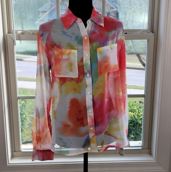 DECREE water color tie-dye blouse - Picture 11 of 11